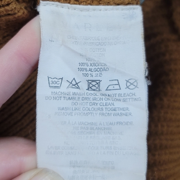 EUC Varley Maura Half Zip Rib Knit in Caramel Pecan Heavy Pullover Sweater - Picture 11 of 13